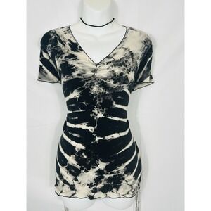 One of a Kind Knit Y2K Babydoll Top Size XL Goth Grunge Indie Scene Witchy Emo